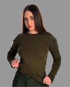 Longsleeve taktyczny damski ocieplany 5.45 – oliwkowy