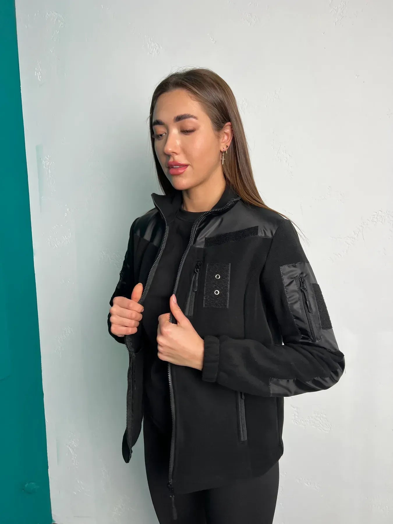 Bluza polarowa damska taktyczna 5.45 – czarna