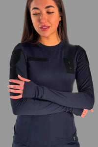 Longsleeve taktyczny damski ocieplany 5.45 – granatowy