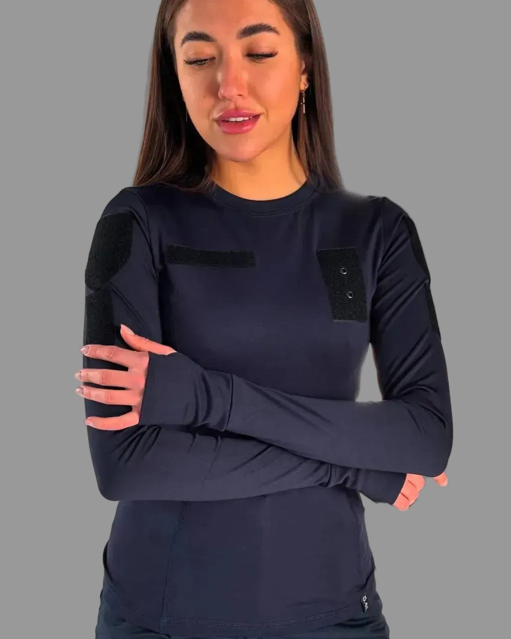 Longsleeve taktyczny damski ocieplany 5.45 – granatowy