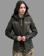 Kurtka Soft Shell damska 5.45 – oliwkowa