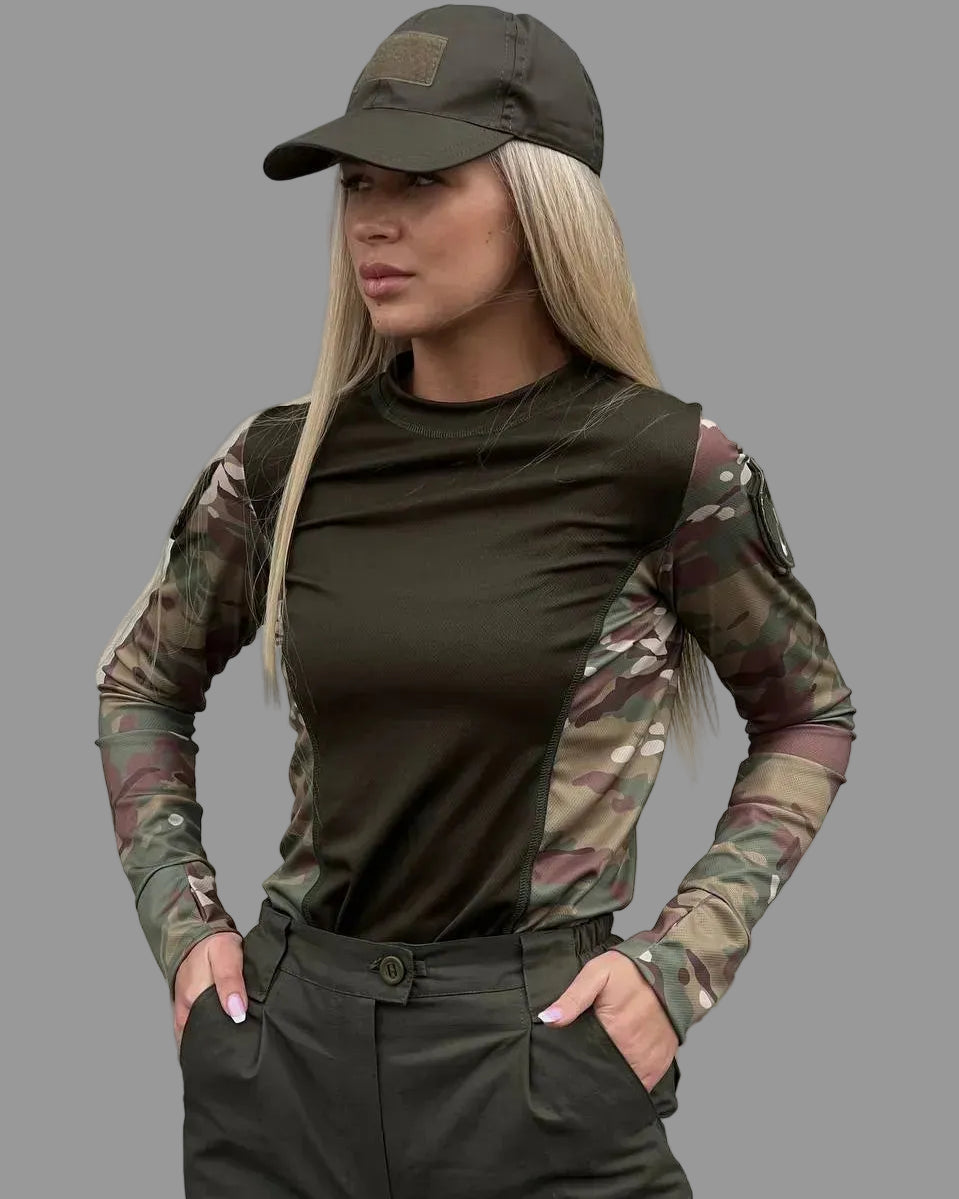 Longsleeve taktyczny damski 5.45 – multicam
