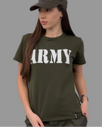 Koszulka taktyczna damska ARMY 5.45 – oliwkowa