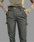 Spodnie taktyczne damskie Soft Shell 5.45 – oliwkowe