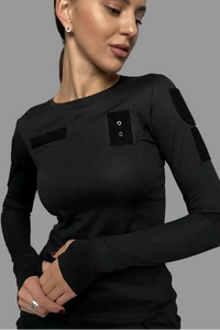 Longsleeve taktyczny damski 5.45 – czarny