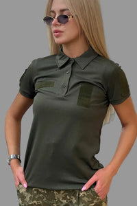 Polo taktyczne damskie 5.45 – oliwkowe