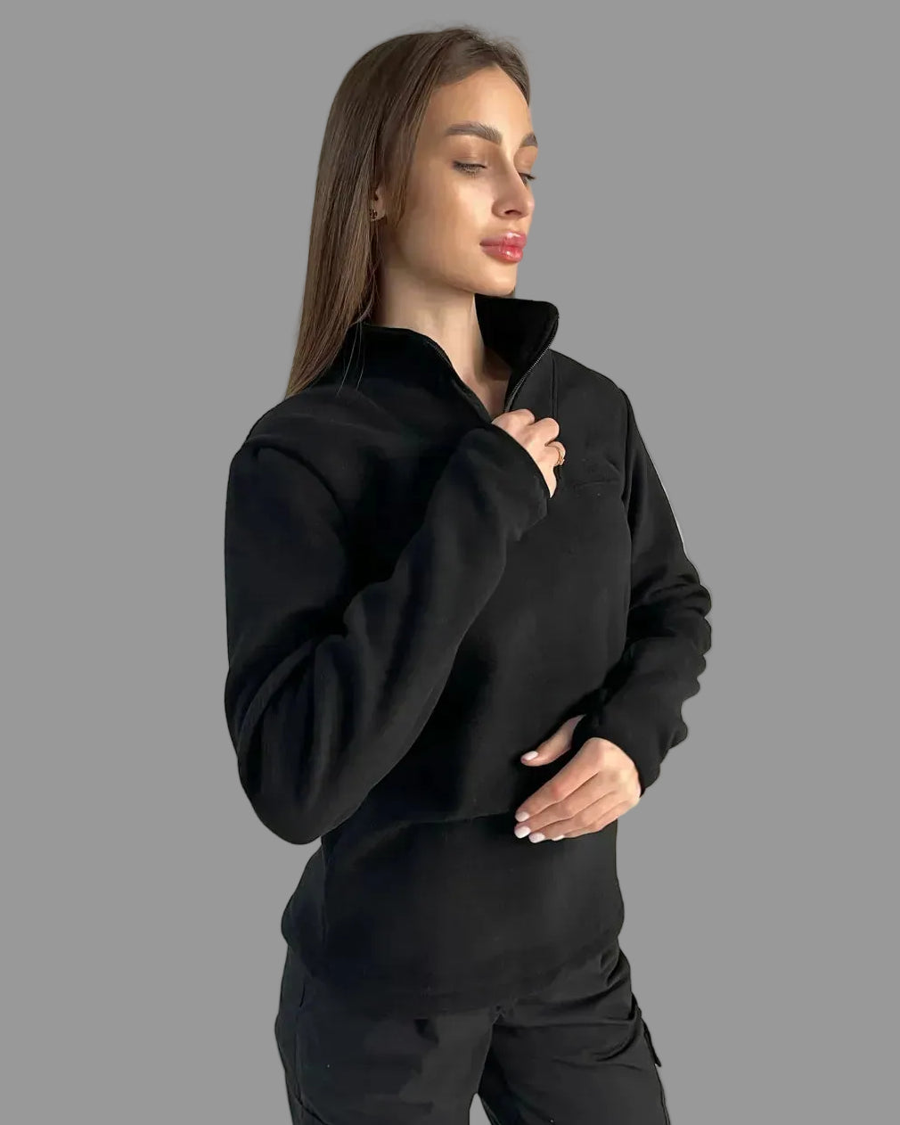 Bluza polarowa damska Delta Polartec 5.45 – czarna