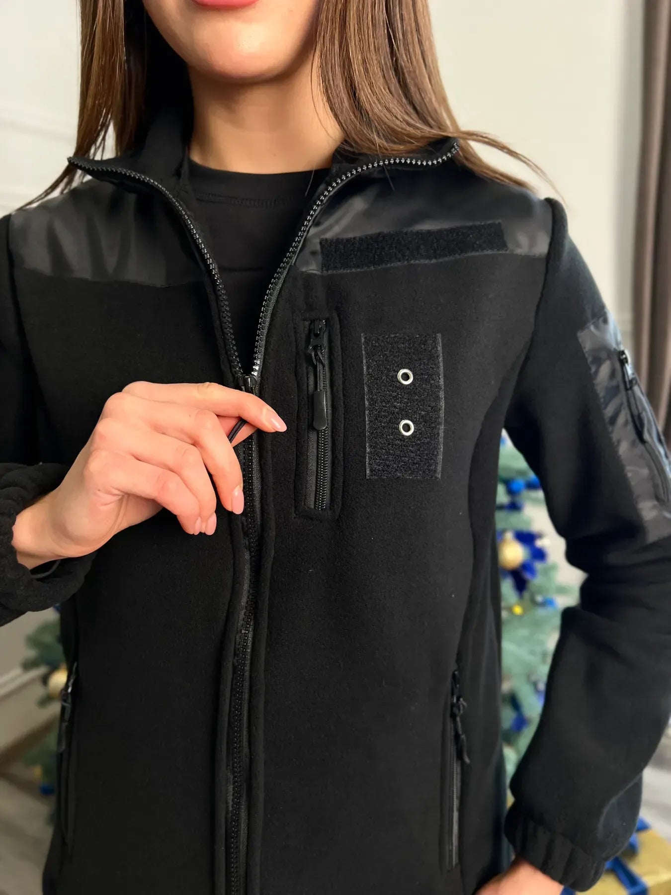 Bluza polarowa damska taktyczna 5.45 – czarna