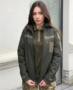 Kurtka Soft Shell damska 5.45 – oliwkowa