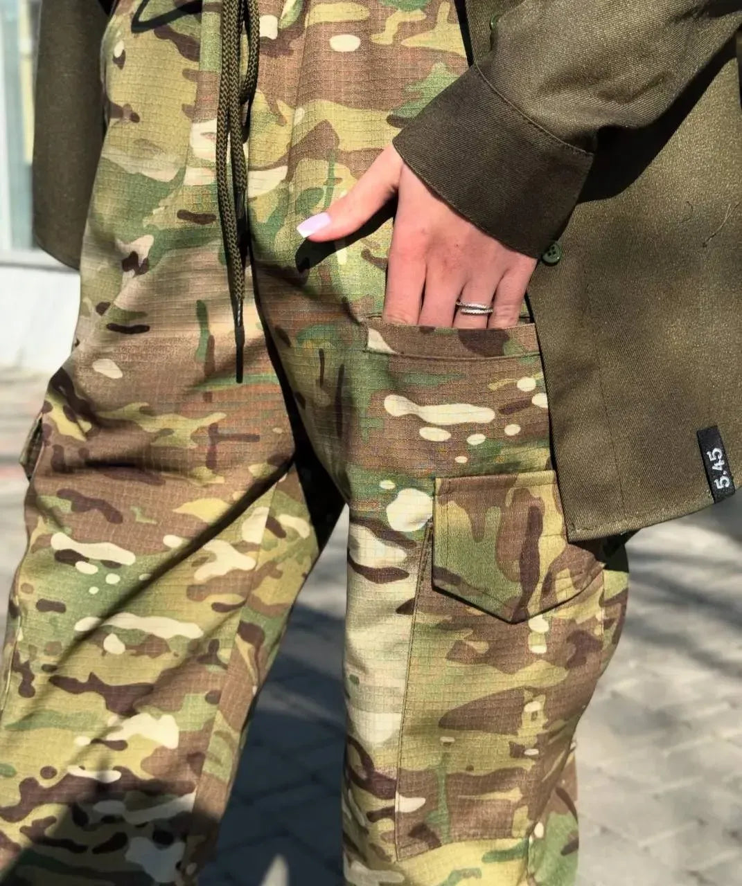 Spodnie taktyczne damskie Cargo 5.45 – multicam