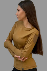 Longsleeve taktyczny damski 5.45 – coyote