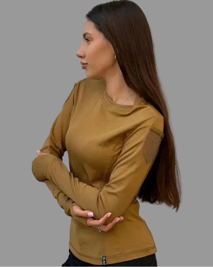 Longsleeve taktyczny damski 5.45 – coyote