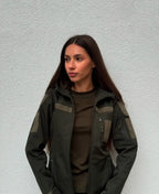 Kurtka Soft Shell damska 5.45 – oliwkowa