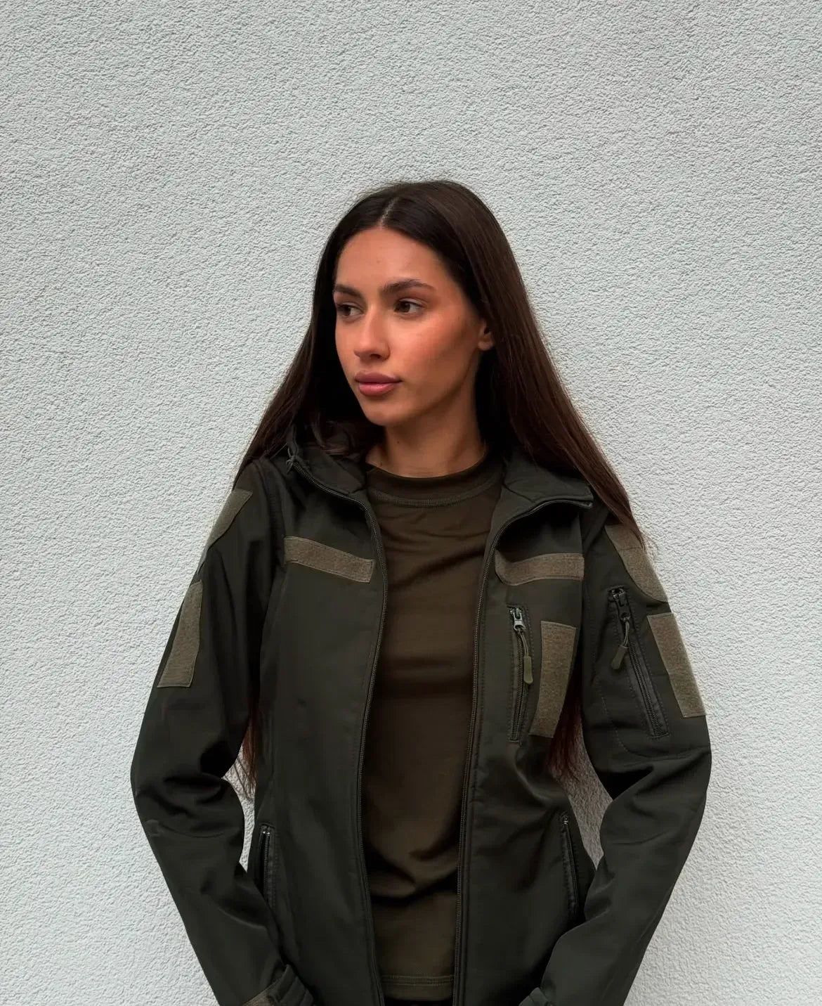 Kurtka Soft Shell damska 5.45 – oliwkowa