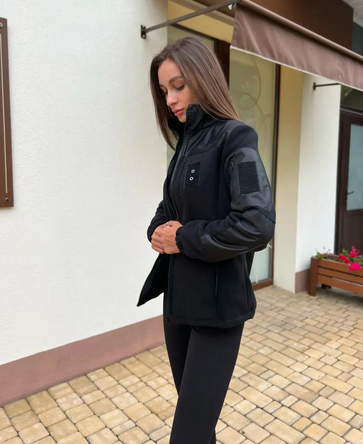 Bluza polarowa damska taktyczna 5.45 – czarna