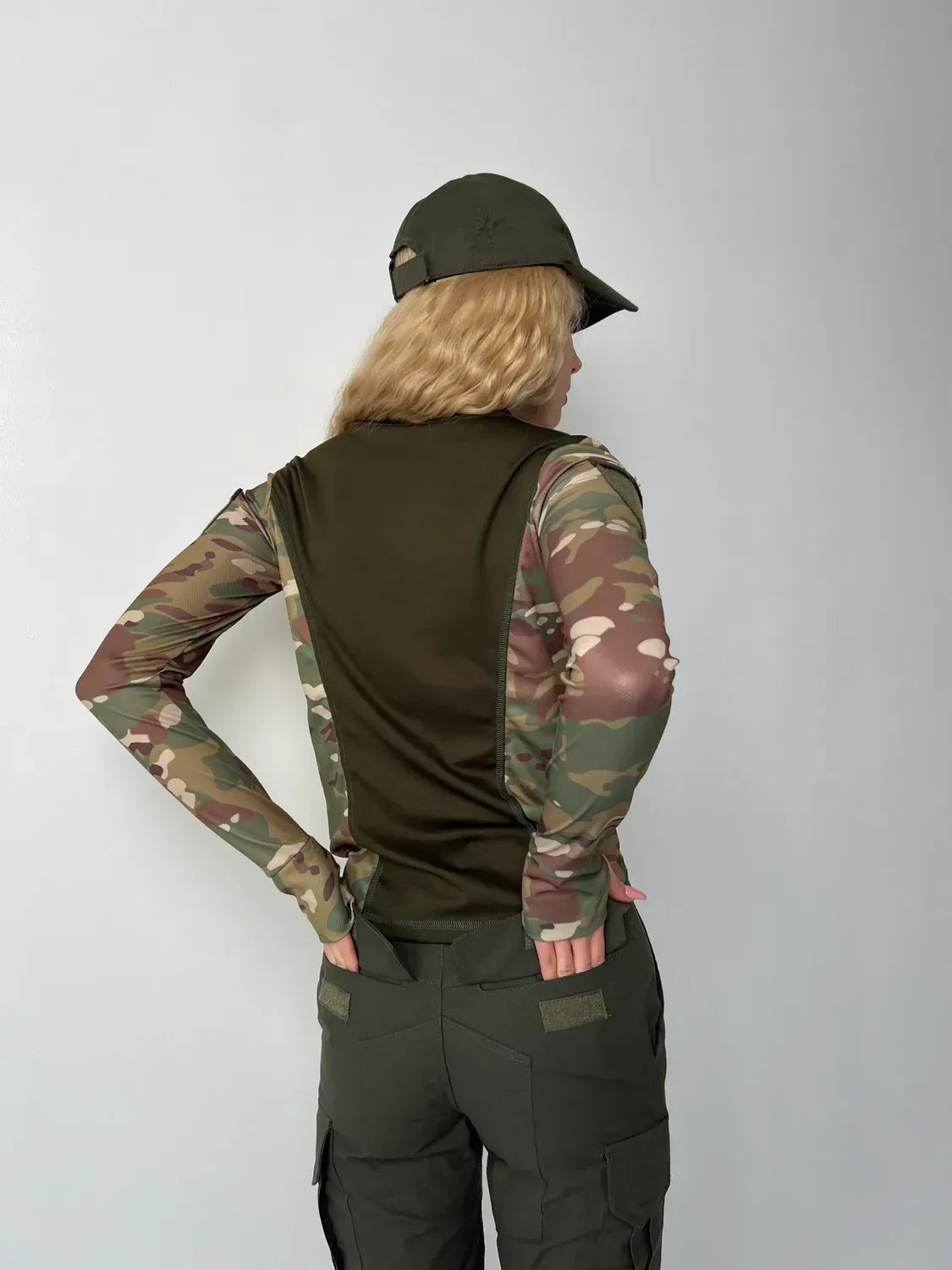 Komplet taktyczny damski Longsleeve + Spodnie 5.45 – multicam/oliwkowy