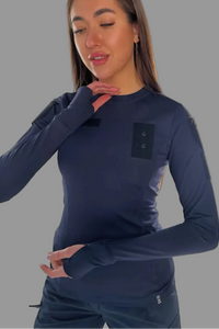 Longsleeve taktyczny damski 5.45 – granatowy