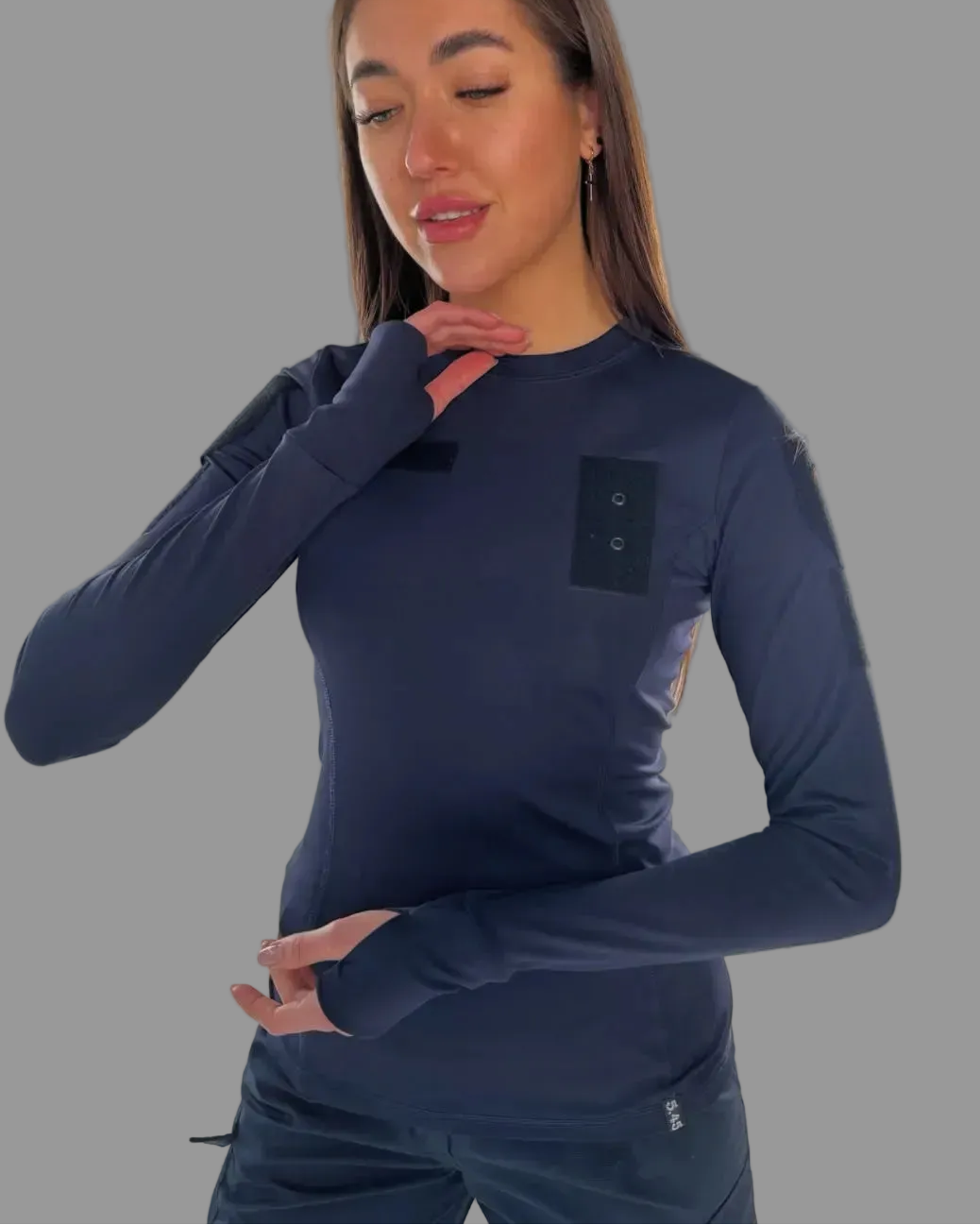 Longsleeve taktyczny damski 5.45 – granatowy