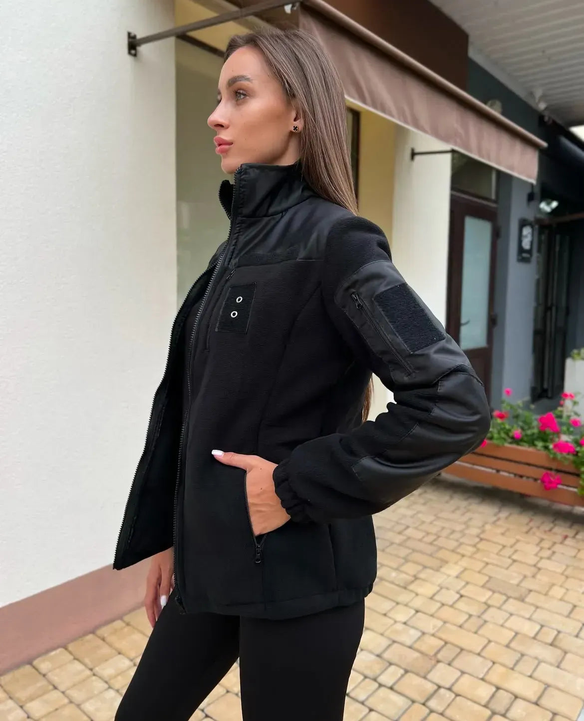 Bluza polarowa damska taktyczna 5.45 – czarna