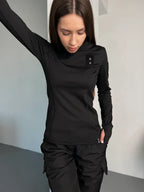 Longsleeve taktyczny damski ocieplany 5.45 – czarny