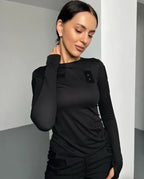 Longsleeve taktyczny damski 5.45 – czarny