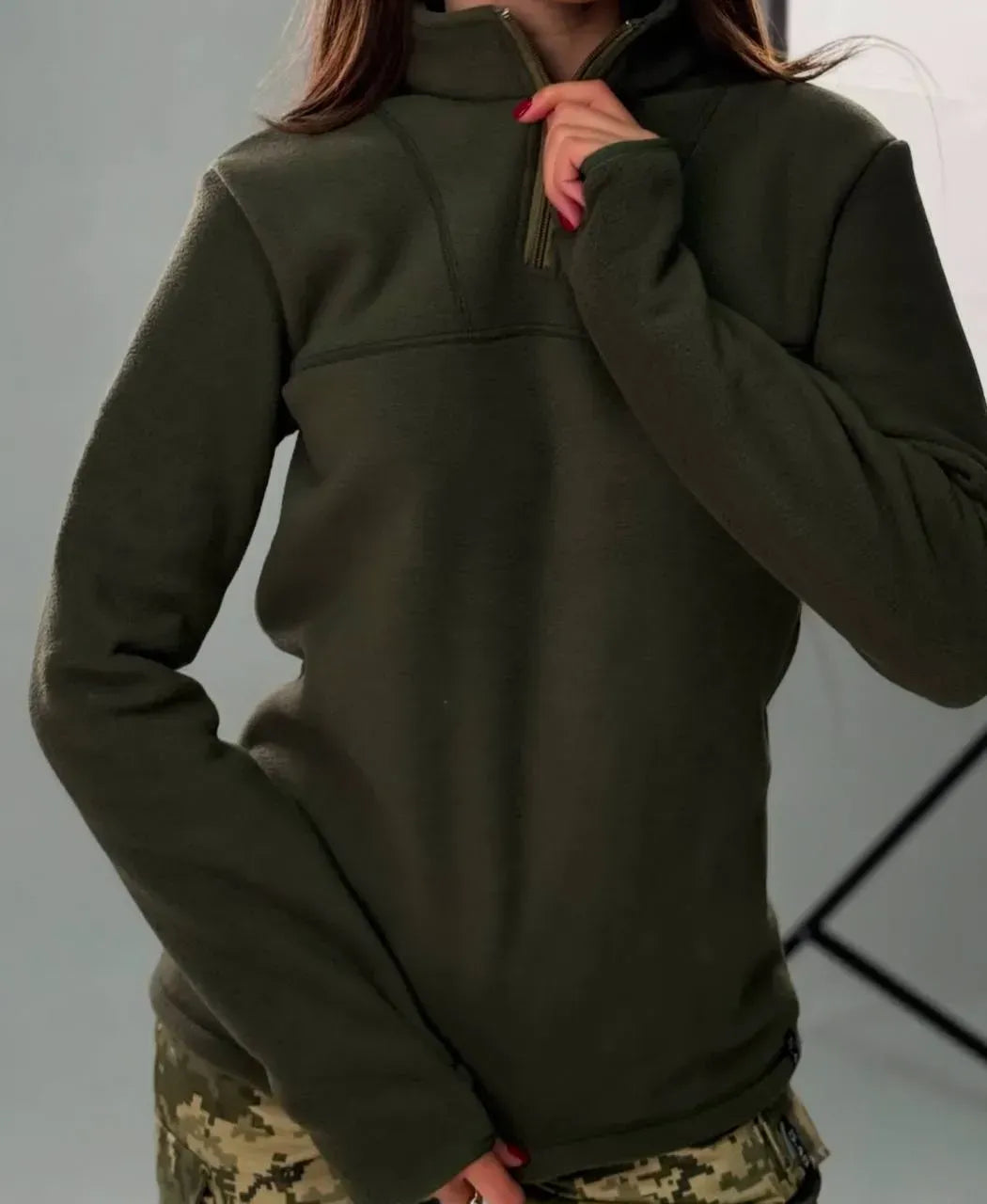 Bluza polarowa damska Delta Polartec 5.45 – oliwkowa