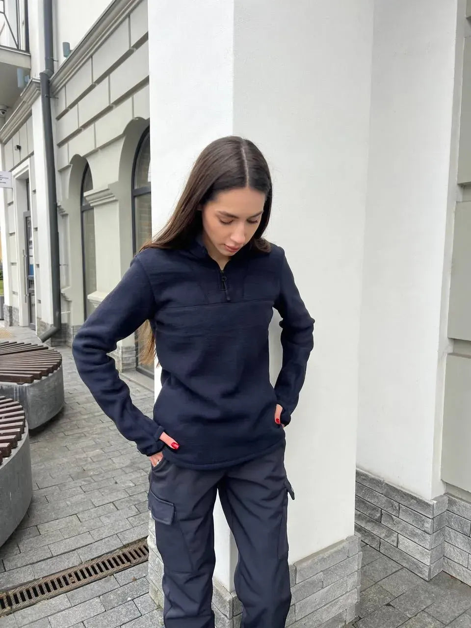 Bluza polarowa damska Delta Polartec 5.45 – granatowa