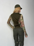 Komplet taktyczny damski Longsleeve + Spodnie 5.45 – multicam/oliwkowy